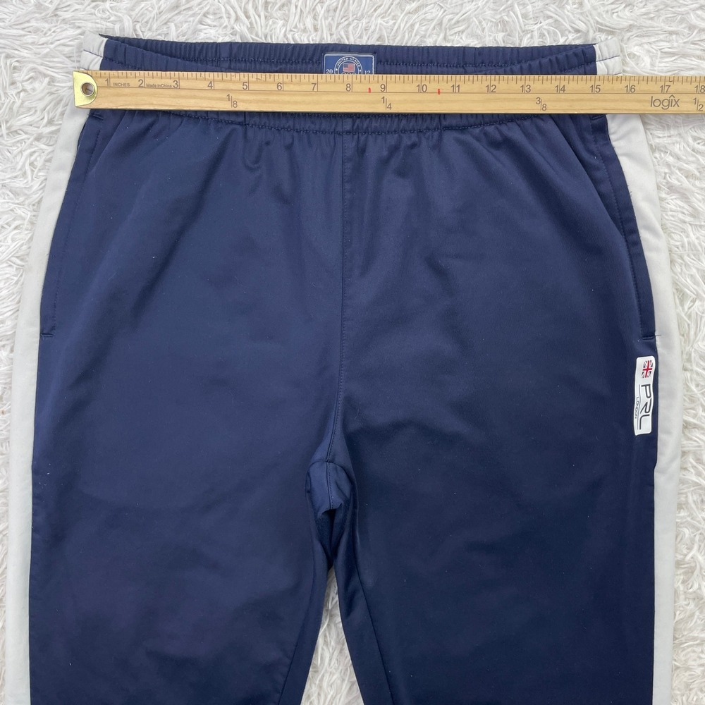 Polo Ralph Lauren Pants Mens Large Blue 2012 London Olympics Ankle Zip Track L - Picture 6 of 10